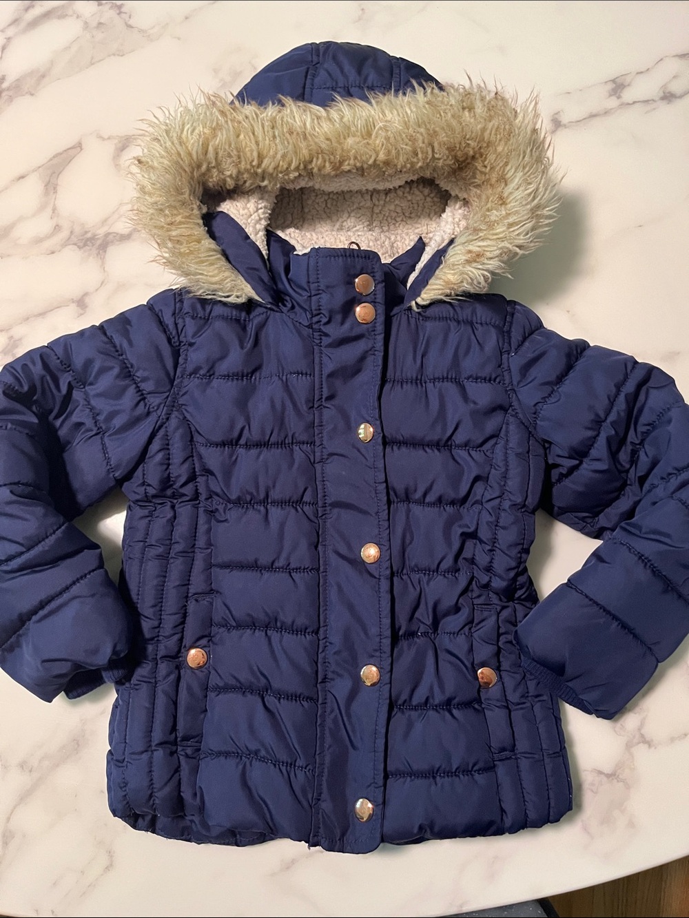 Old Navy XS Kids Navy Blue Winter Coat